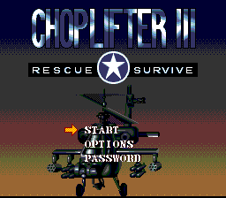 Choplifter 3 screenshot 2 for Super Nintendo
